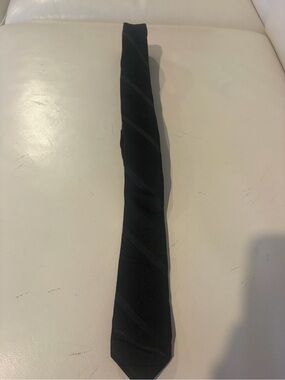 Express Black Slim Striped Tie